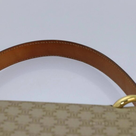 CELINE Macadam Canvas Hand Bag Beige Auth - Picture 8 of 16